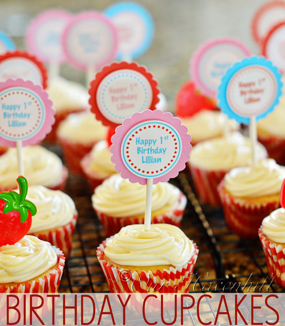 Birthday Cake Cupcake Recipe
 Recipe Vanilla Birthday Cupcakes – Our Havenhill