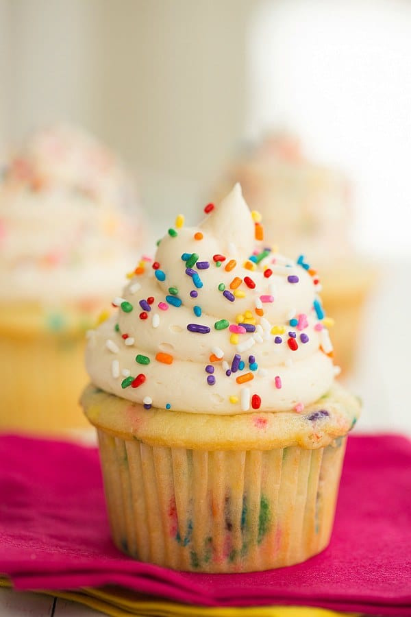 Birthday Cake Cupcake Recipe
 Homemade Funfetti Cupcakes Recipe