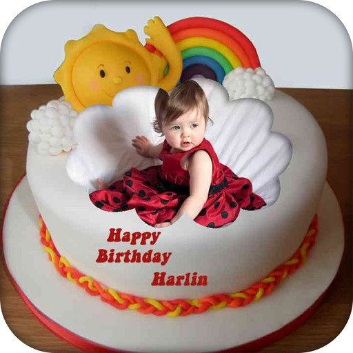 Birthday Cake With Name And Photo
 Name and on Birthday Cake by Bhavik Savaliya