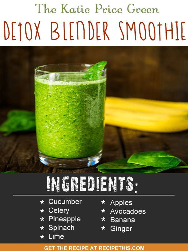 Blender Juice Recipes For Weight Loss
 The Katie Price Green Detox Blender Smoothie