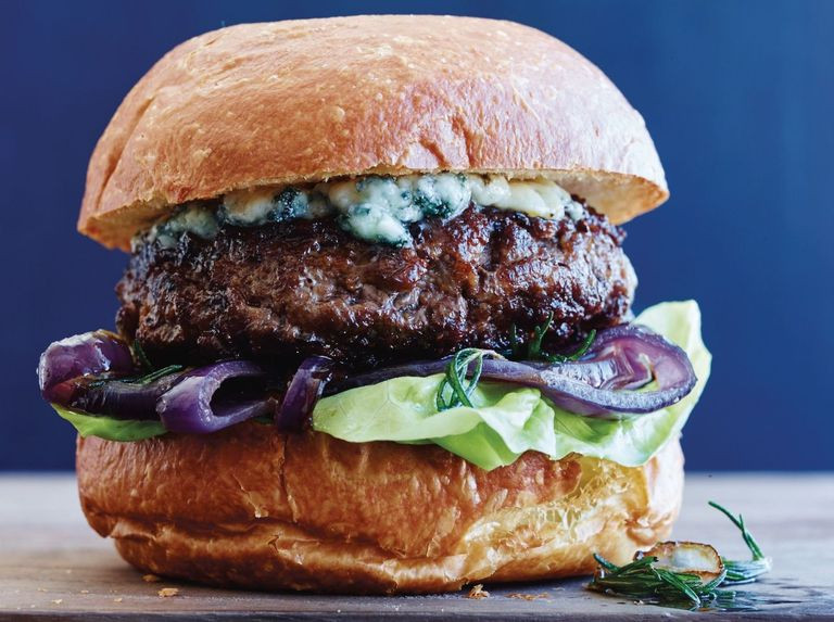 Blue Cheese Hamburgers
 Best Blue Cheese Burgers with Caramelized ions and