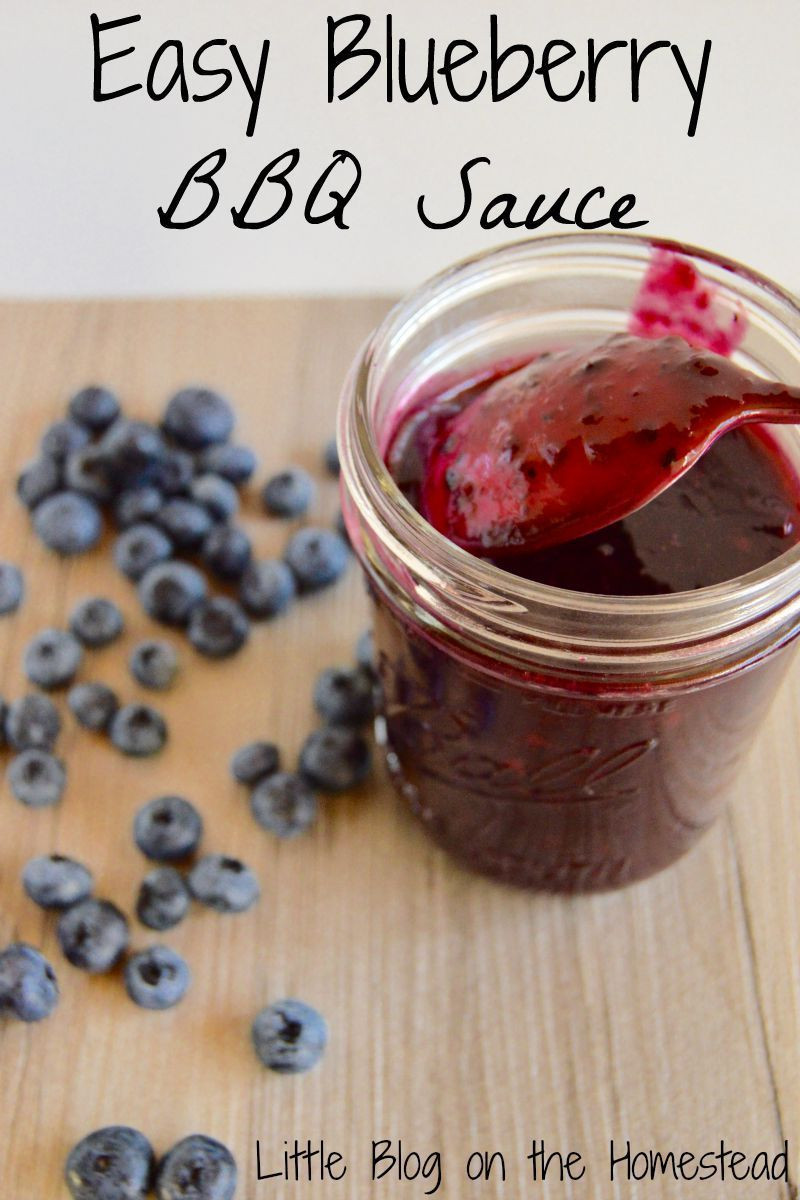 Blueberry Bbq Sauce Recipe
 Blueberry BBQ Sauce Recipe With images