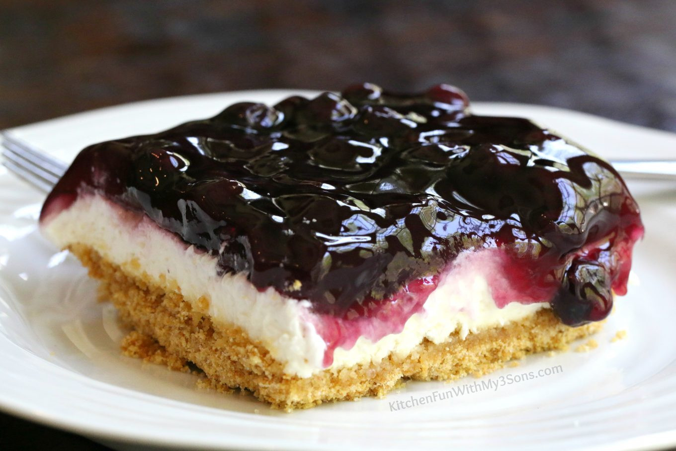 Blueberry Dessert Recipes With Cream Cheese
 Lemon Blueberry Cheesecake Dessert Kitchen Fun With My 3