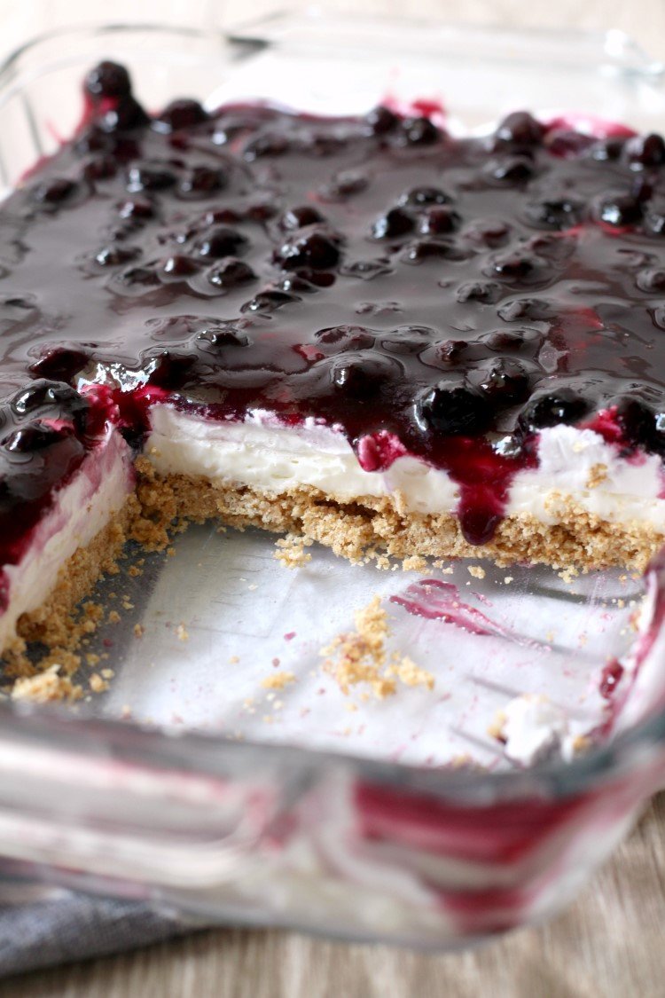 Blueberry Dessert Recipes With Cream Cheese
 No Bake Blueberry Cheesecake Chocolate With Grace