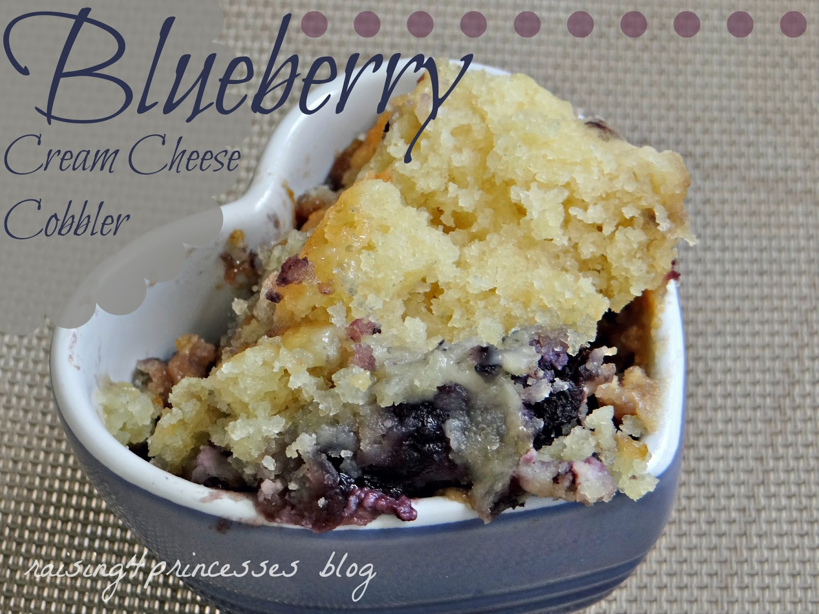 Blueberry Dessert Recipes With Cream Cheese
 Raising 4 Princesses blueberry cream cheese cobbler recipe