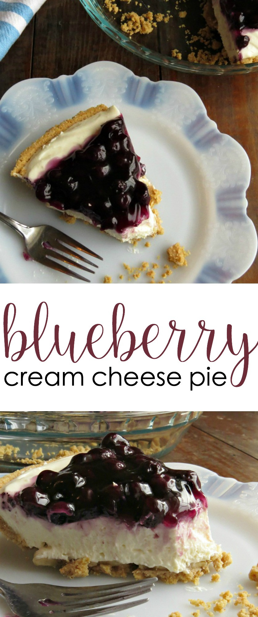 Blueberry Dessert Recipes With Cream Cheese
 Blueberry Cream Cheese Pie Written Reality