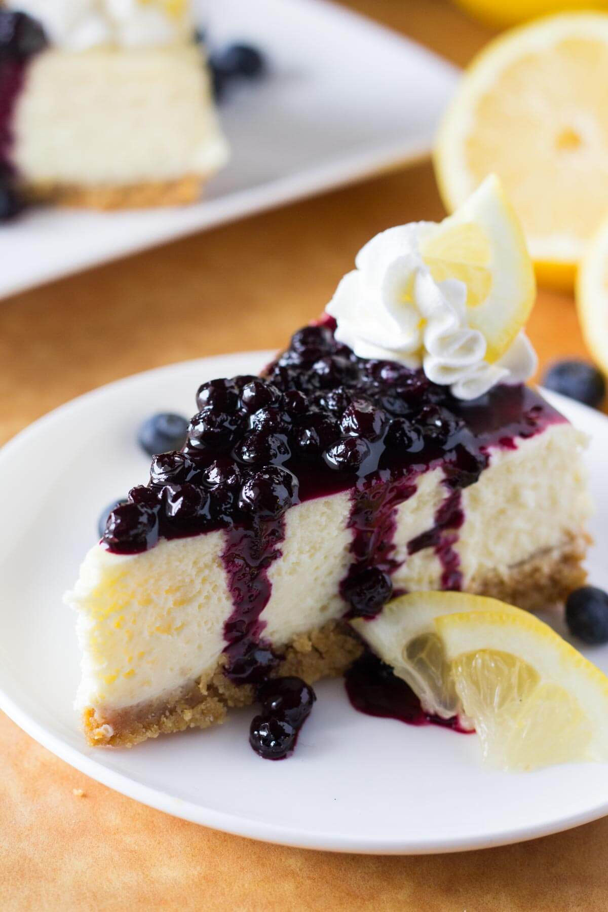 Blueberry Topping For Cheesecake Recipe
 Lemon Cheesecake with Blueberry pote Just so Tasty