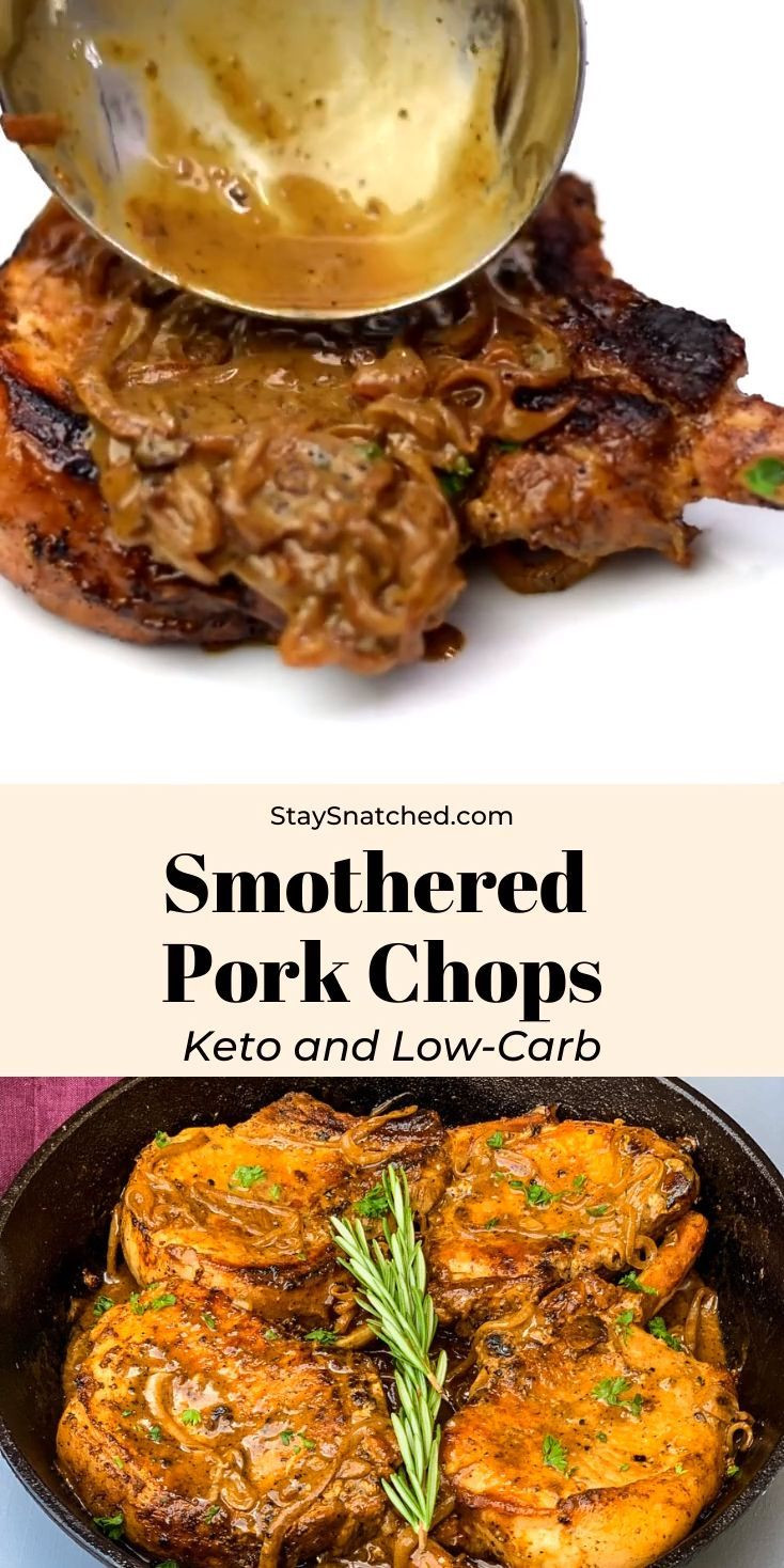 Boneless Pork Chop Recipes Low Carb
 Keto Low Carb Smothered Pork Chops is a quick and easy pan
