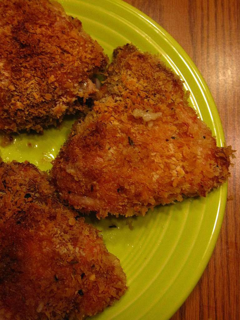 Breaded Chicken Thighs
 Baked Chicken Thighs with Mustard and Herbs Dad Cooks Dinner