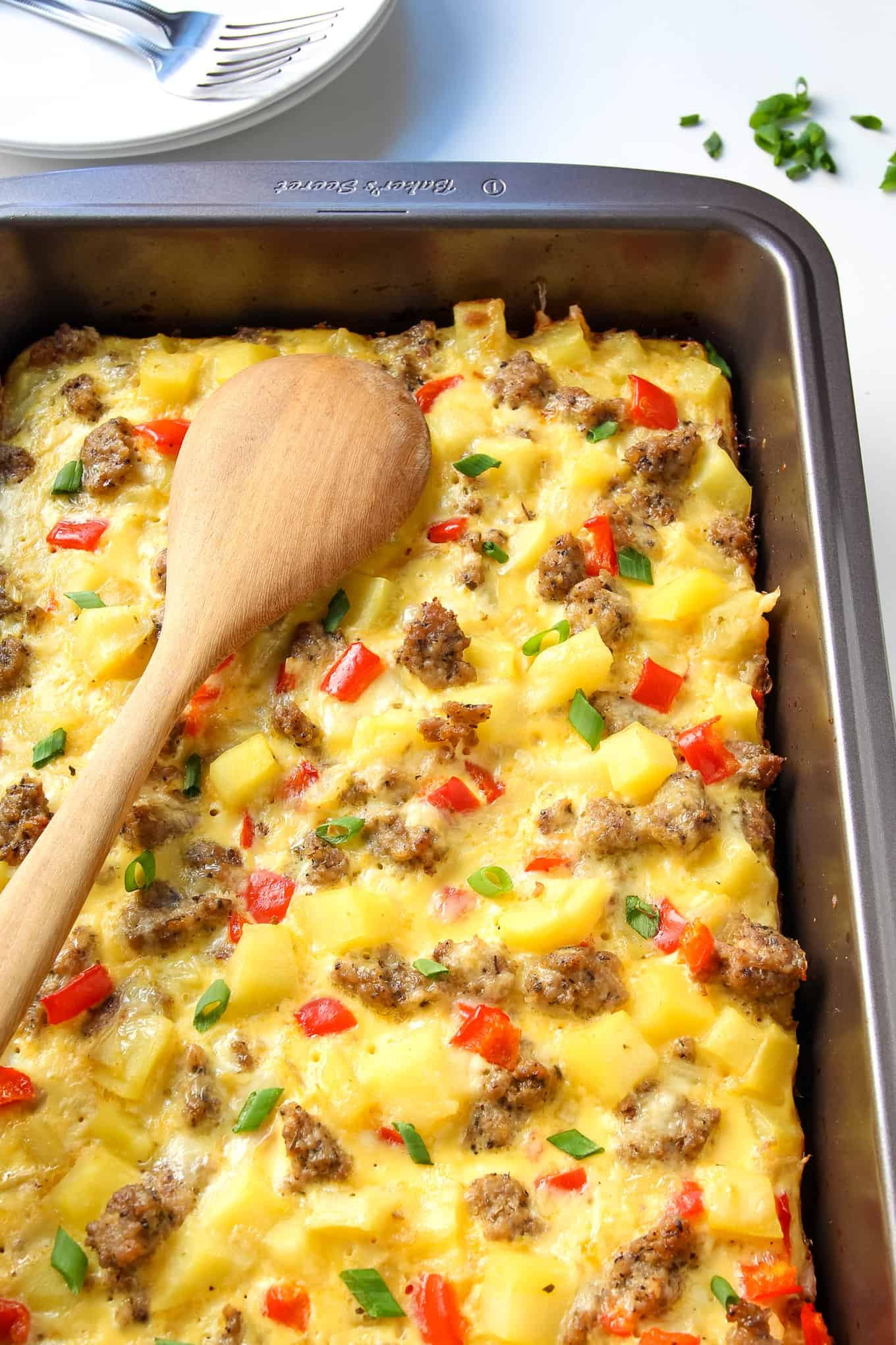 Breakfast Casserole With Potatoes
 Breakfast Casserole with Eggs Potatoes and Sausage