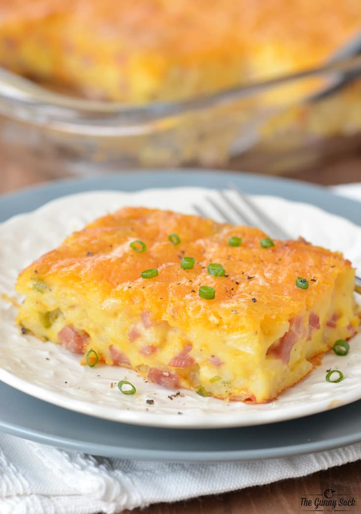 Breakfast Casserole With Potatoes
 Ham and Potato Breakfast Casserole The Gunny Sack