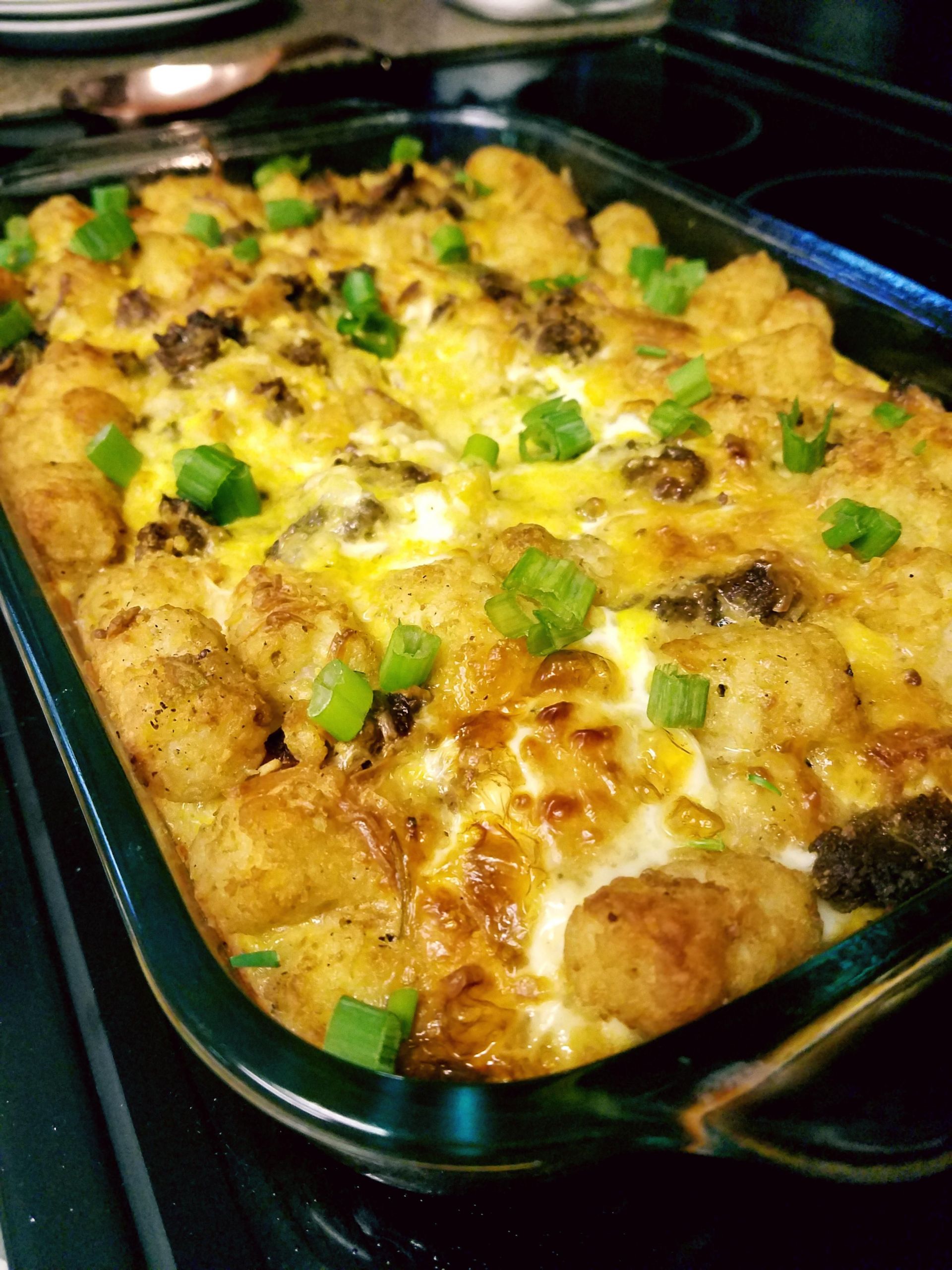 Breakfast Casserole With Tater Tots And Bacon
 [Homemade] Breakfast casserole with tater tot hot sausage