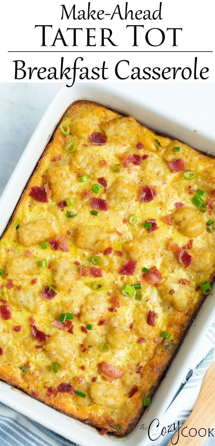 Breakfast Casserole With Tater Tots And Bacon
 This Tater Tot Breakfast Casserole has super creamy eggs