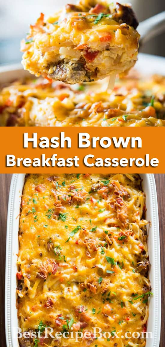 Breakfast Casseroles With Hash Browns
 Hash Brown Breakfast Casserole Recipe with Bacon Sausage Ham