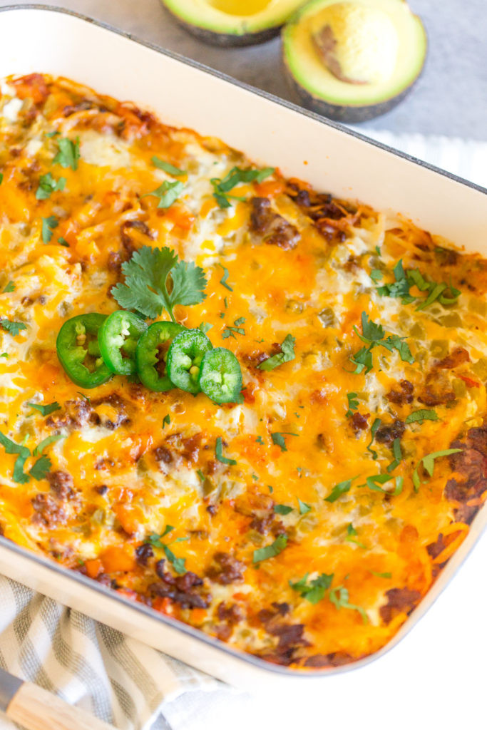 breakfast casserole with hash browns