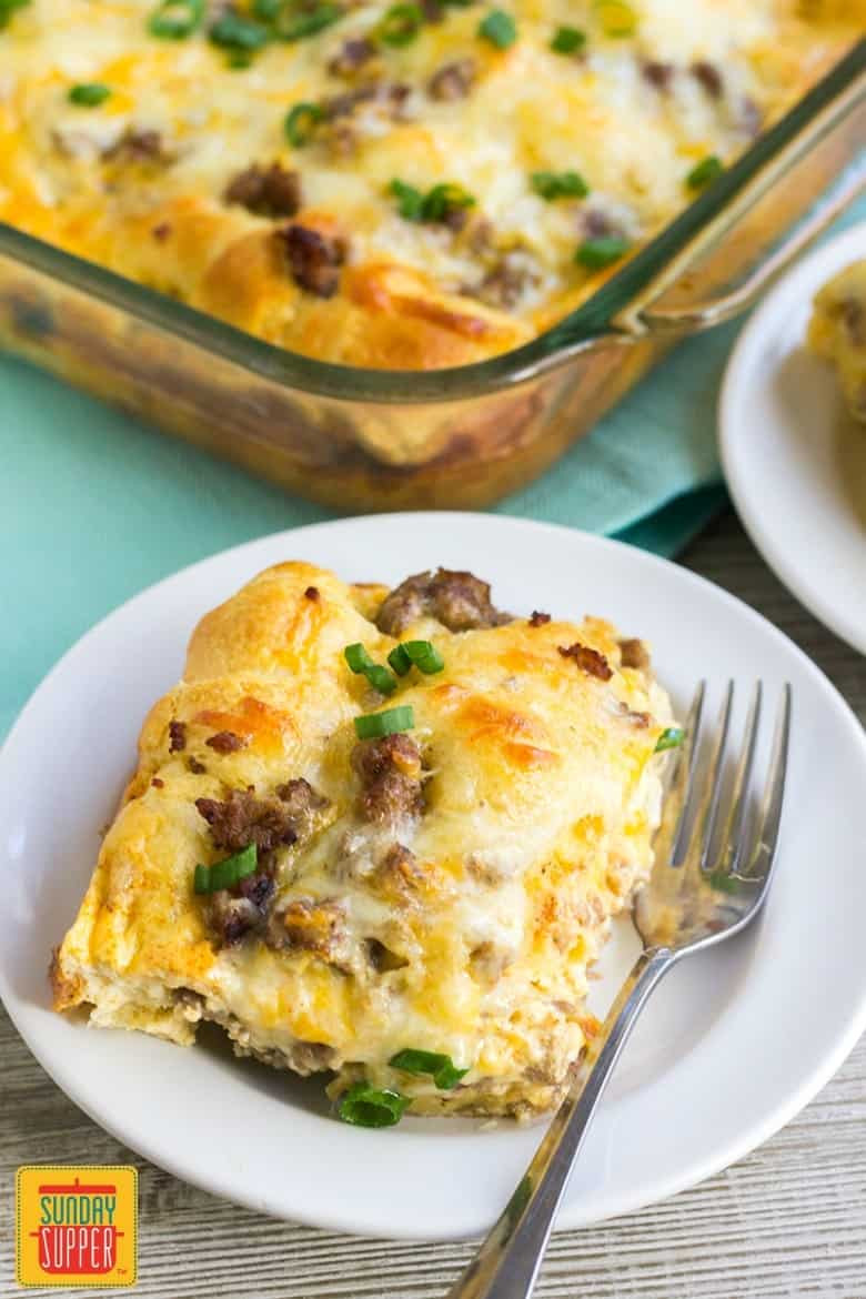 Breakfast Casseroles With Sausage
 Easy Sausage Breakfast Casserole with Crescent Rolls