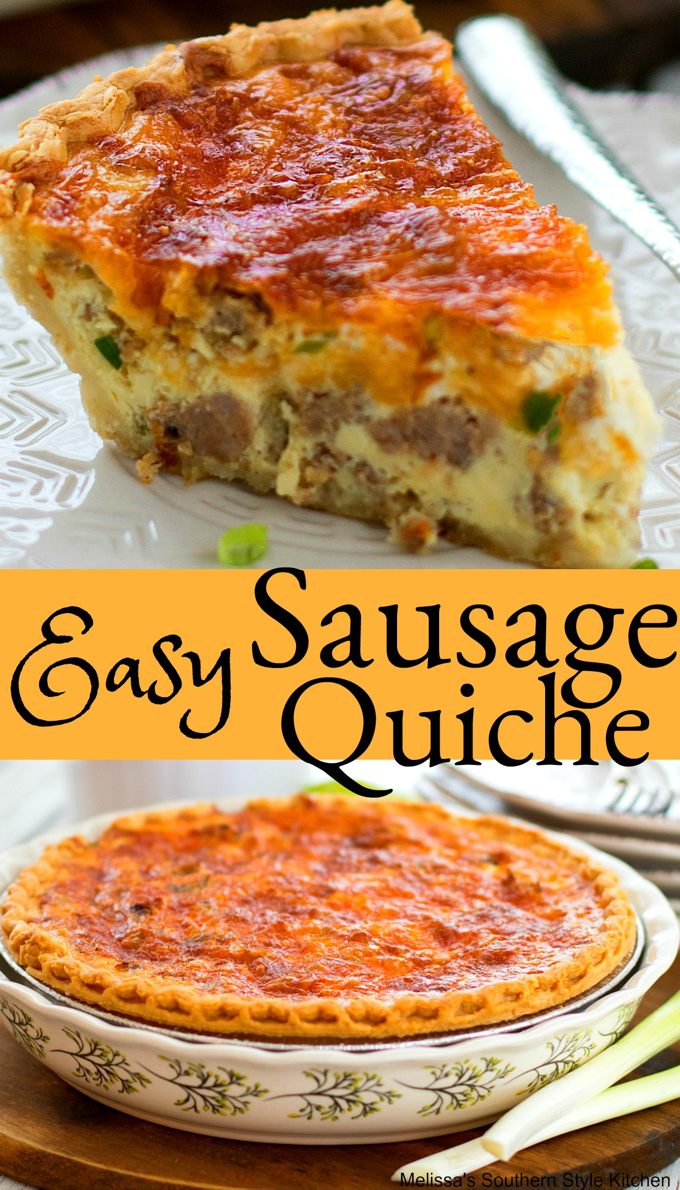 Breakfast Quiche Recipe
 Easy Sausage Quiche melissassouthernstylekitchen