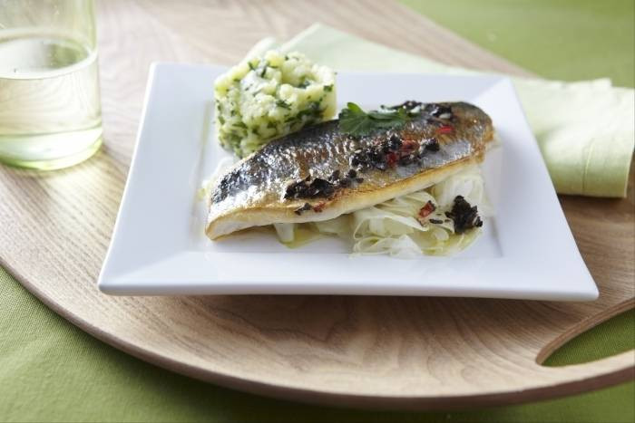 Bream Fish Recipes
 Pan fried sea bream with wilted fennel and black olive