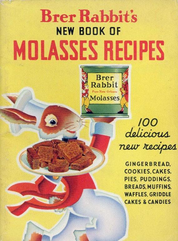 Brer Rabbit Molasses Cookies
 1936 Brer Rabbit Molasses Vintage Advertising Cookbook