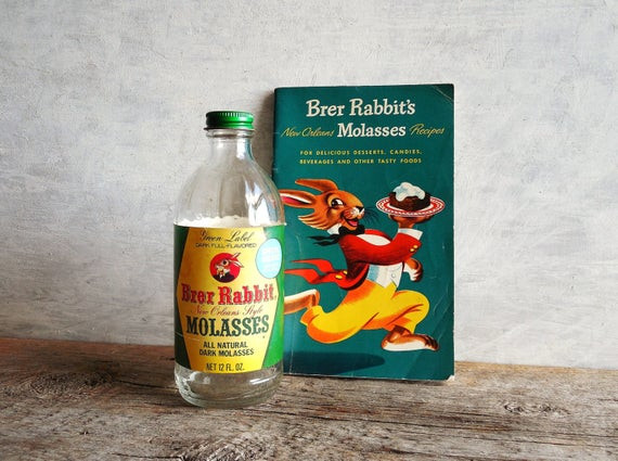 Brer Rabbit Molasses Cookies
 Brer Rabbit Molasses Labeled Bottle & Recipe Book by