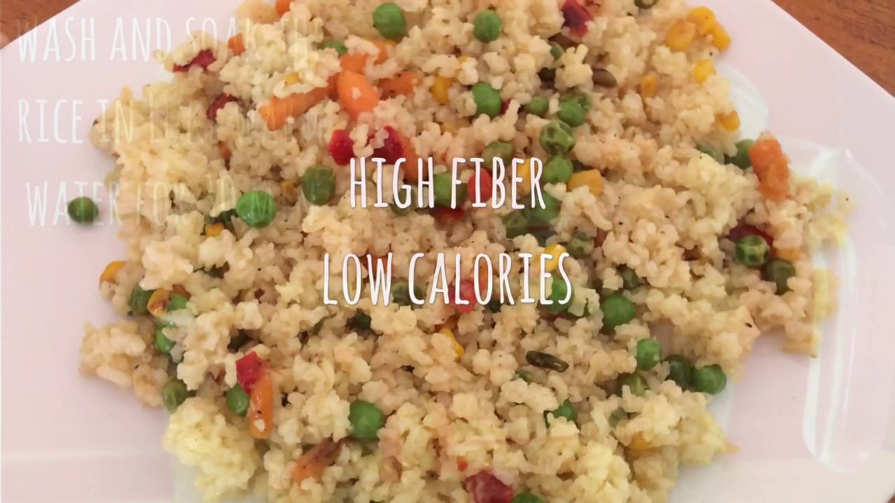 Brown Rice Dietary Fiber
 Diet Rice Brown rice high fiber low calorie meal