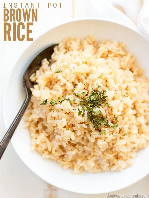 Brown Rice Instant Pot Recipe
 Instant Pot Brown Rice Recipe Don t Waste the Crumbs