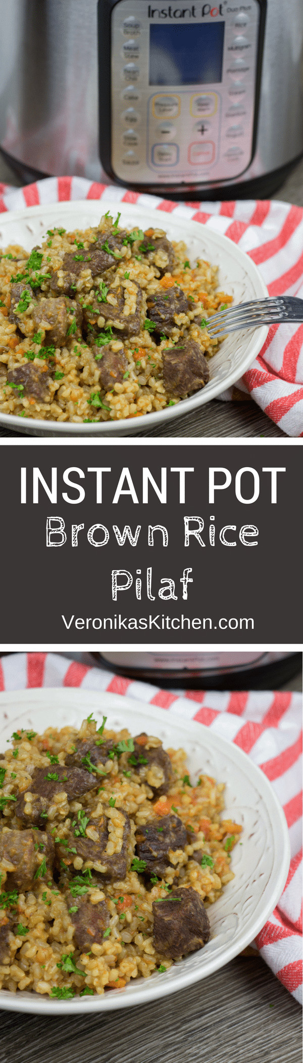 Brown Rice Instant Pot Recipe
 Instant Pot Brown Rice Pilaf