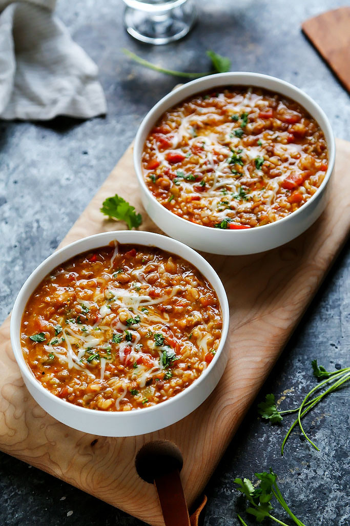 Brown Rice Instant Pot Recipe
 Instant Pot Cheesy Southwestern Lentils & Brown Rice