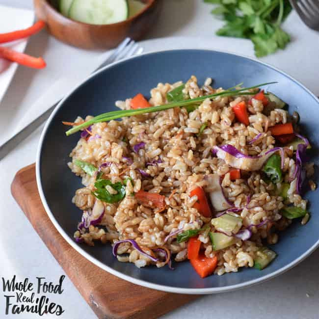 Brown Rice Stir Fry
 Healthy Ve able Fried Rice