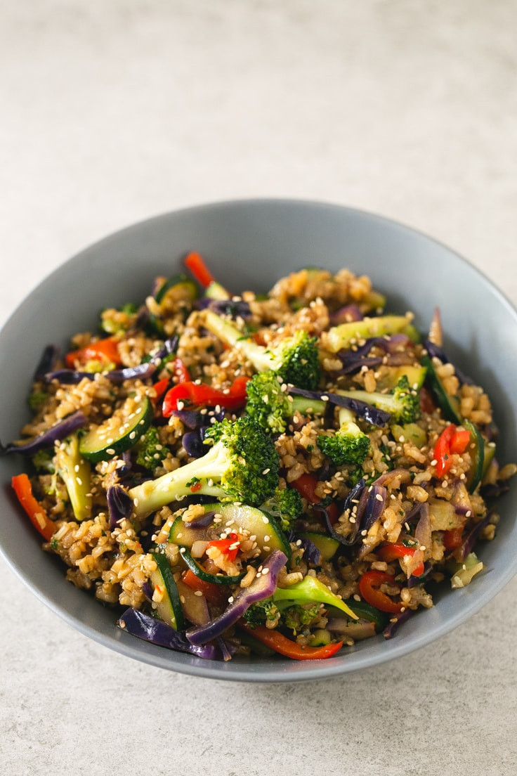 Brown Rice Stir Fry
 Brown Rice Stir Fry with Ve ables