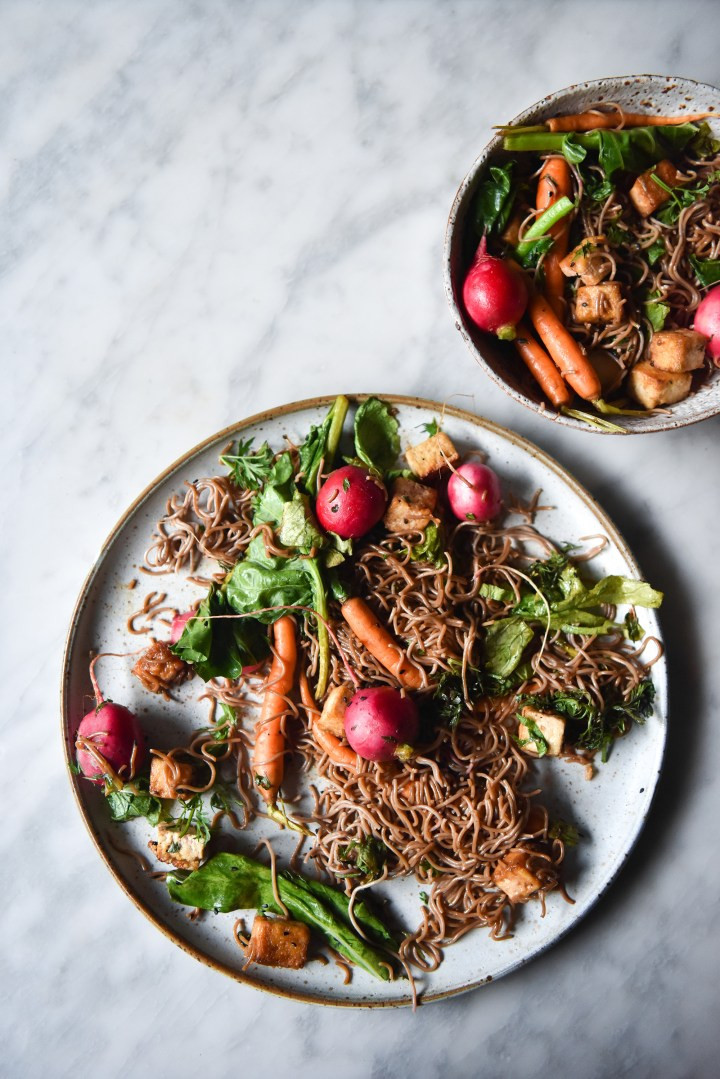 Buckwheat Noodles Gluten Free
 Sweet and sticky ginger buckwheat noodles vegan gluten