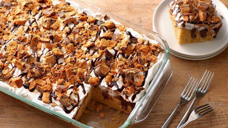 Butterfinger Poke Cake
 Butterfinger™ Poke Cake recipe from Tablespoon