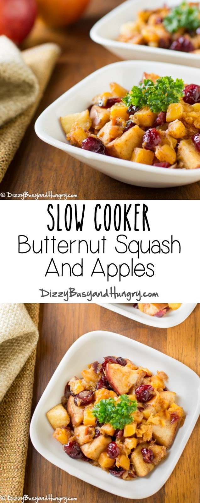 Butternut Squash Slow Cooker
 Slow Cooker Butternut Squash and Apples SundaySupper