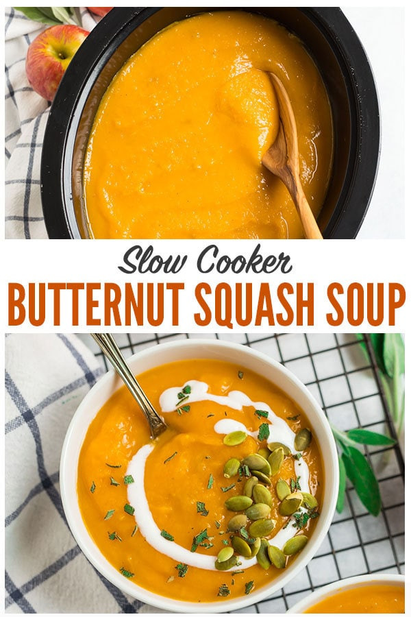 Butternut Squash Slow Cooker
 Crockpot Butternut Squash Soup with Coconut Milk