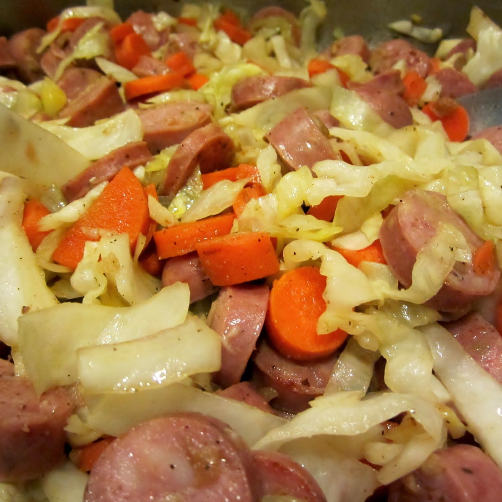 Cabbage Sausage Noodles
 Chicken Apple Sausage with Cabbage Noodles