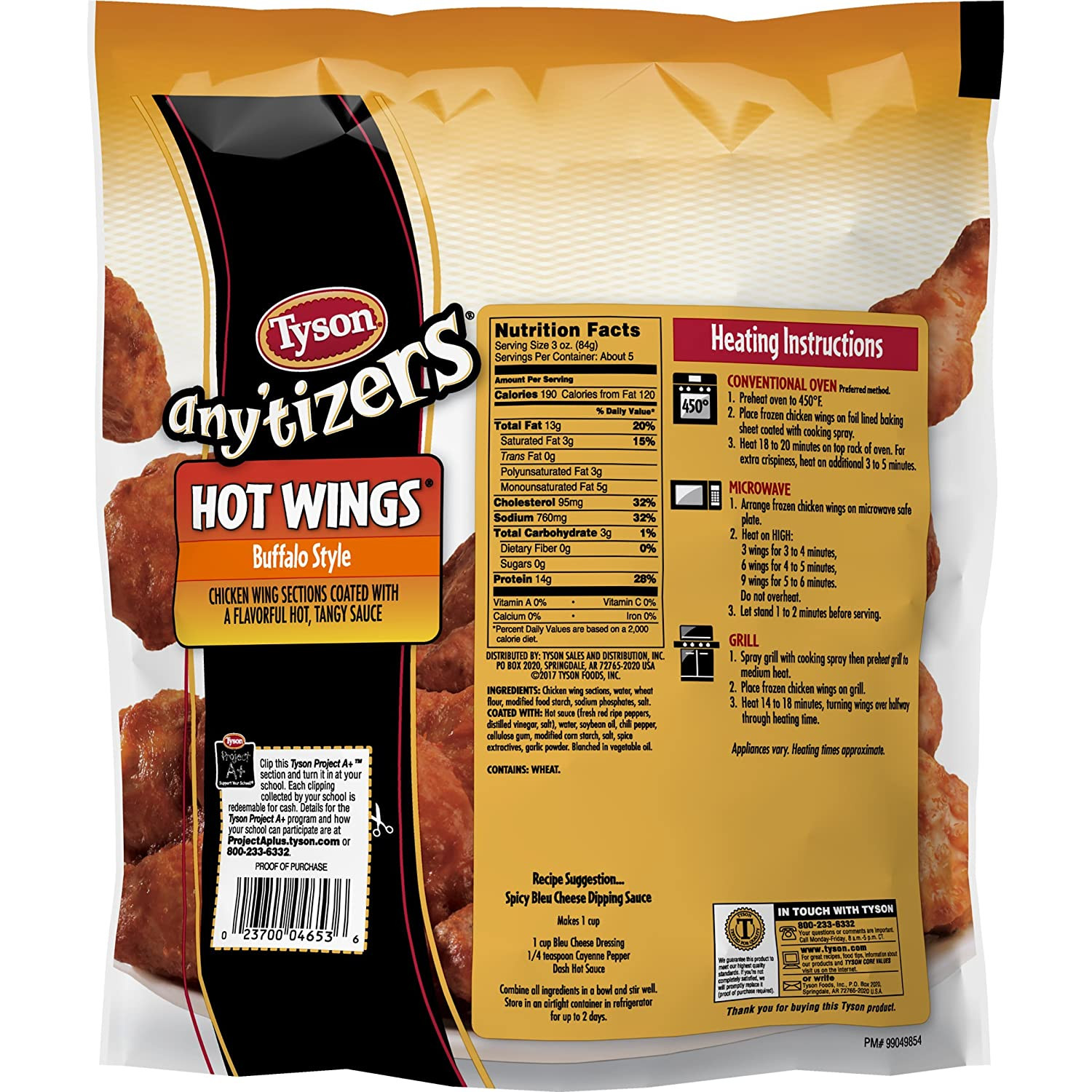 Calories In Bbq Chicken Wings
 Tyson Buffalo Wings Nutrition Facts