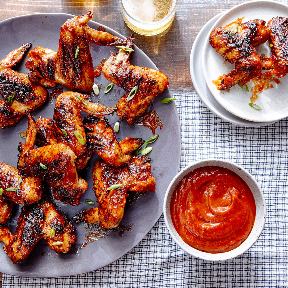Calories In Bbq Chicken Wings
 Grilled Chicken Wings & Tamarind Chipotle Barbecue Sauce