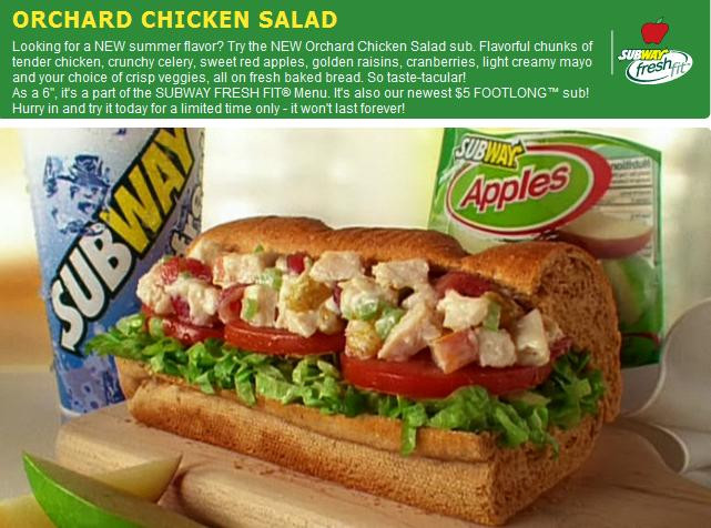 Calories In Chicken Salad Sandwich
 How Many Calories in a Subway Orchard Chicken Salad