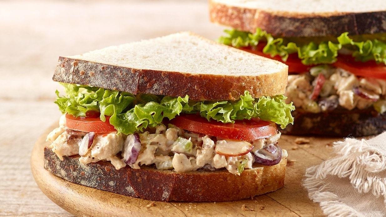 Calories In Chicken Salad Sandwich
 Panera Full Napa Almond Chicken Salad Sandwich Nutrition Facts
