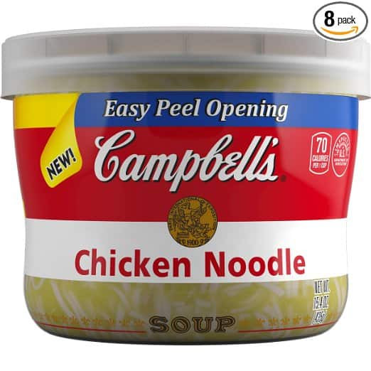 Campbell Chicken Noodle Soup
 8 Pack of 15 4oz Campbell s Chicken Noodle Soup