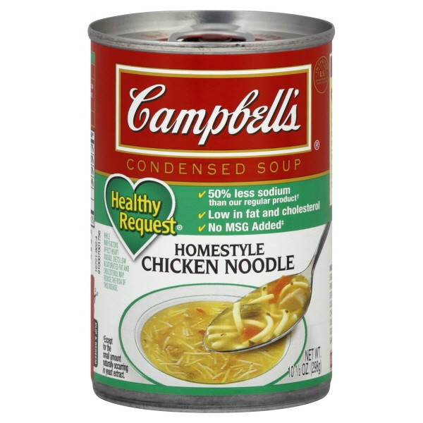 Campbell Chicken Noodle Soup
 Campbell s Condensed Healthy Request Soup Homestyle