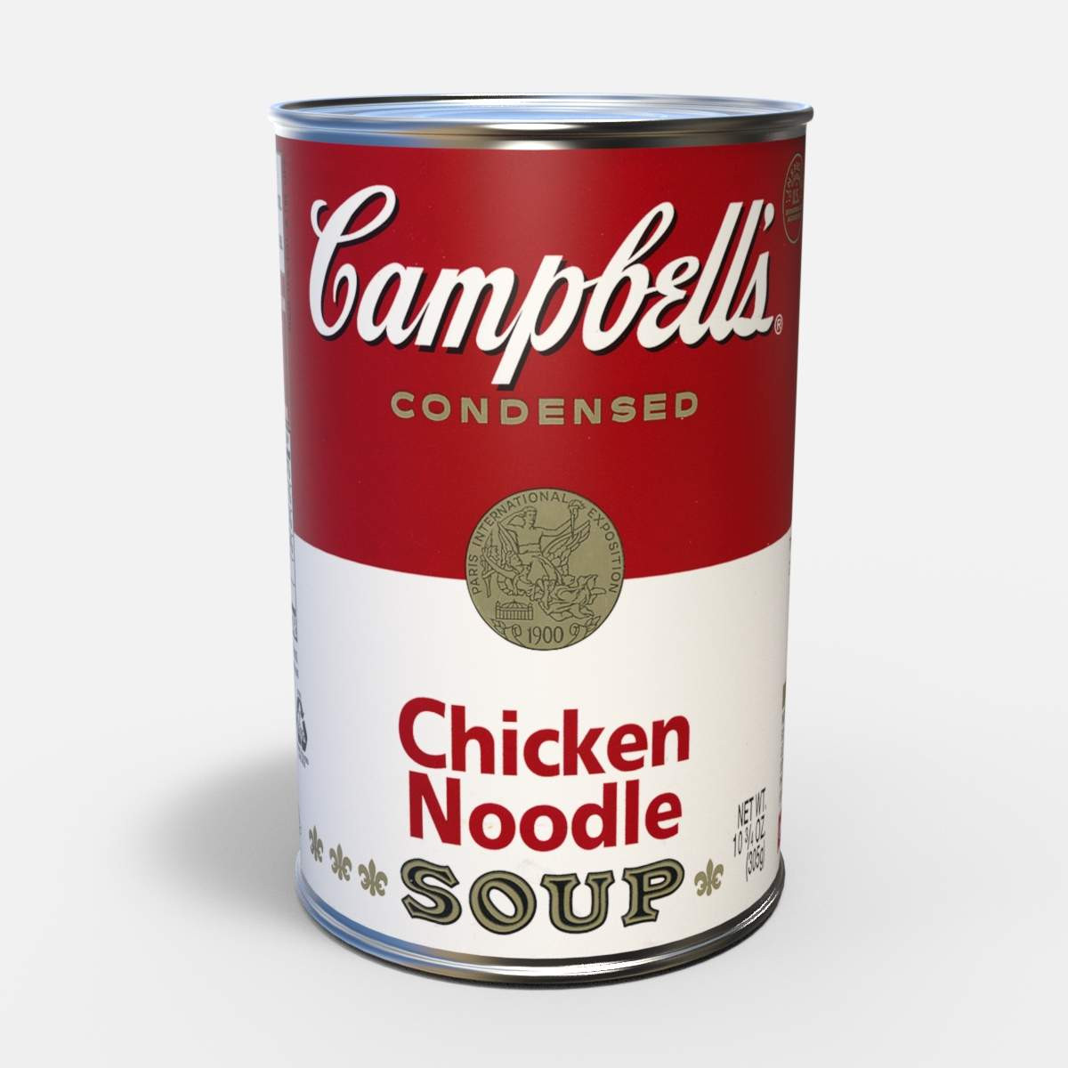 Campbell Chicken Noodle Soup
 Classic Campbells Chicken Noodle Soup Can 3D Model