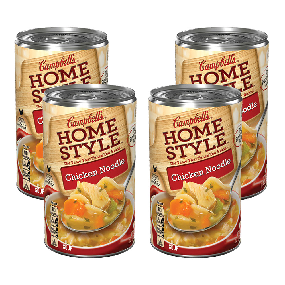 Campbell Chicken Noodle Soup
 4 Pack Campbell s Homestyle Chicken Noodle Soup 18 6 oz