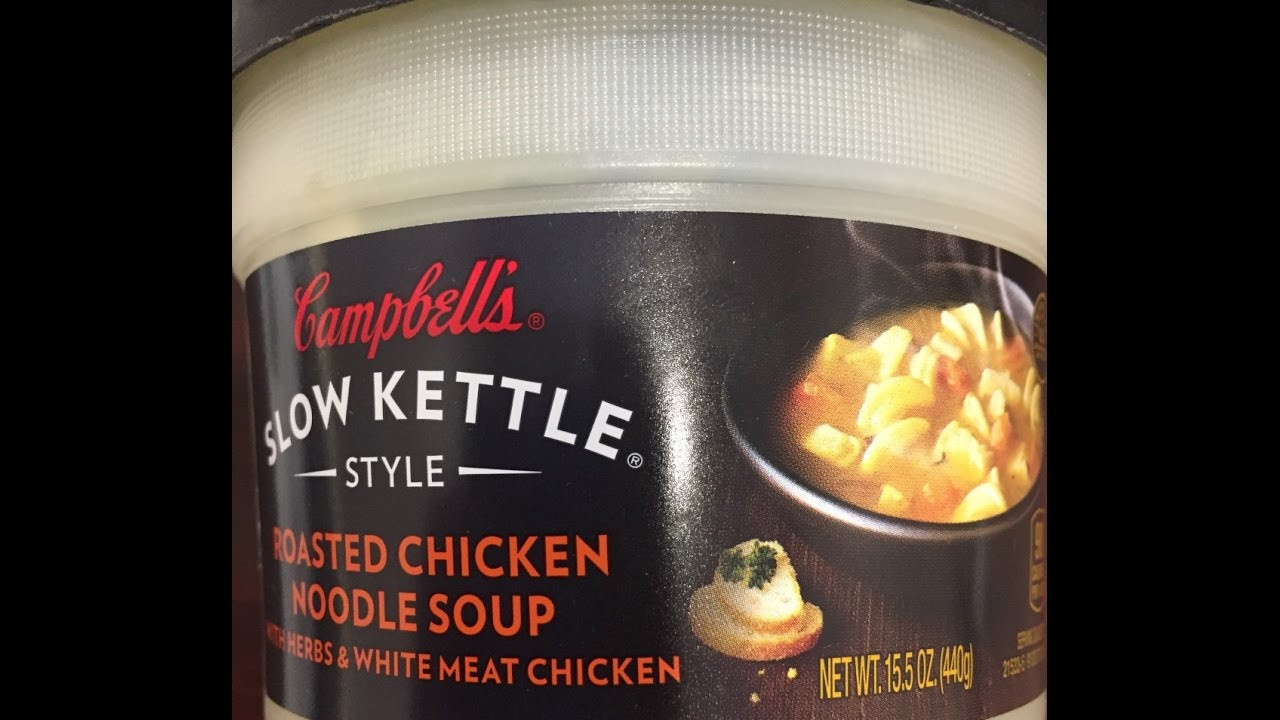 Campbell Chicken Noodle Soup
 Campbell’s Slow Kettle Style Roasted Chicken Noodle Soup