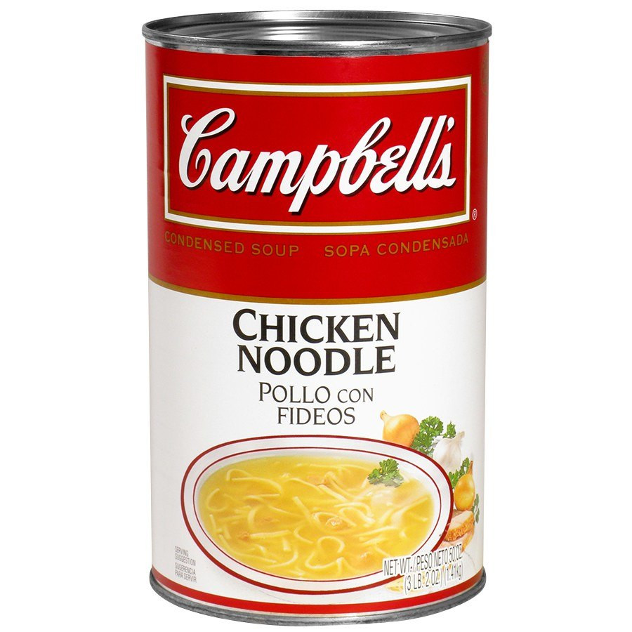 Campbell Chicken Noodle Soup
 Campbell s Chicken Noodle Soup Condensed 50 oz Can