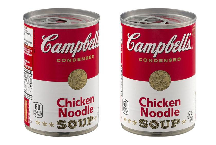 Campbell Chicken Noodle Soup
 1 Campbell’s Condensed Chicken Noodle Soup from The