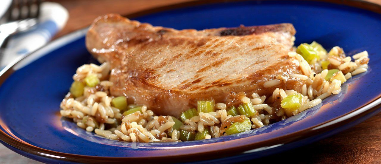 Campbell Soup Recipes For Pork Chops
 Pork Chops & French ion Rice Recipe