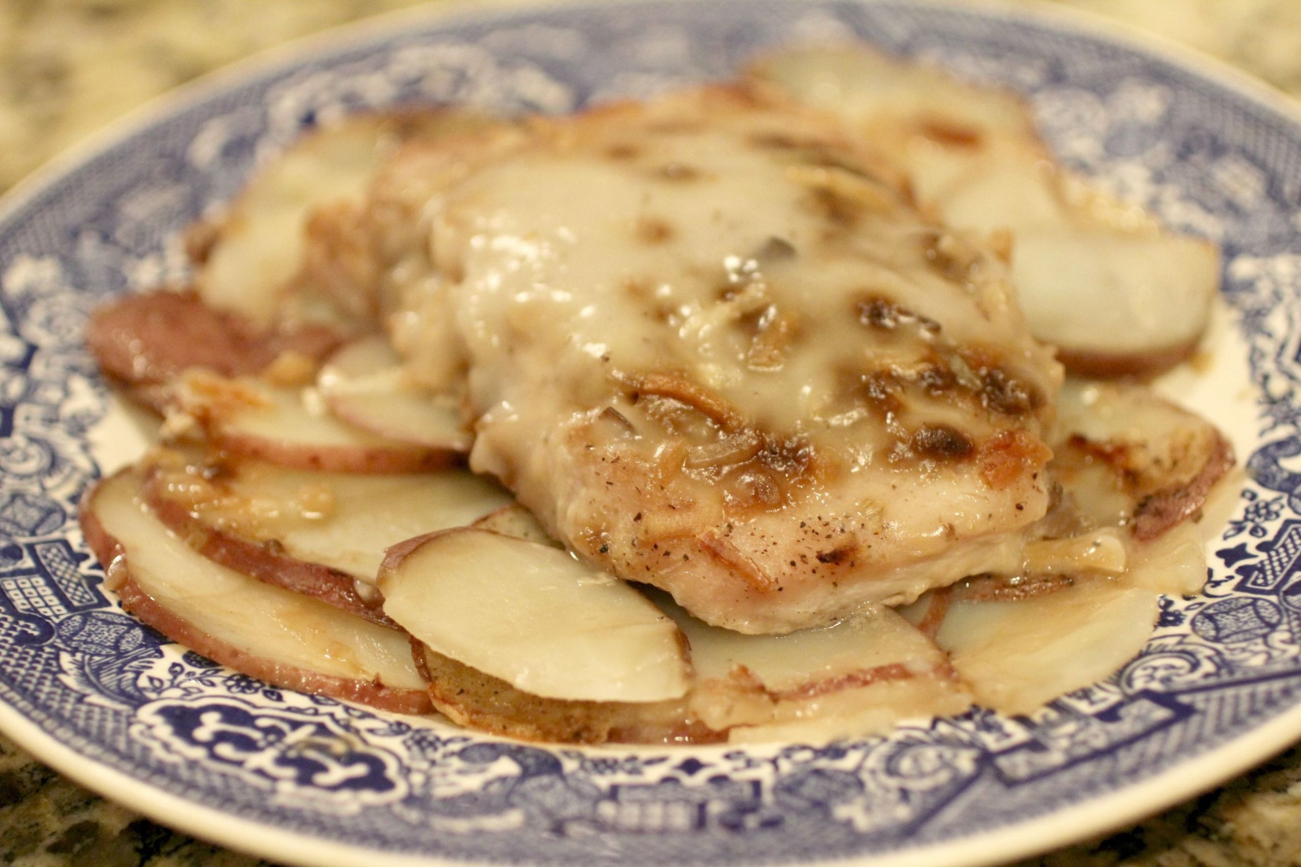 Campbell Soup Recipes For Pork Chops
 pork chops and scalloped potatoes with cream of mushroom soup