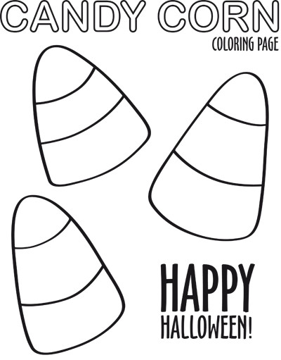 Candy Corn Coloring Page
 All Candy Coloring Pages To Kids