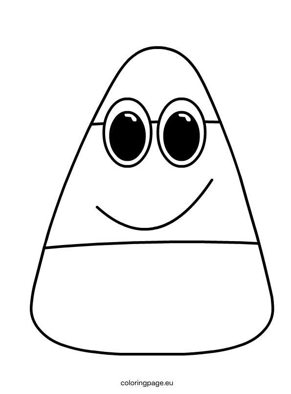 Candy Corn Coloring Page
 Halloween Coloring Pages For Kids